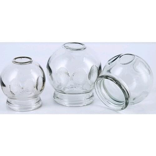 Chinese traditional medicine tank thickening glass vacuum cupping jar can opener cupping therapy small tank 2# 2pcs free ship