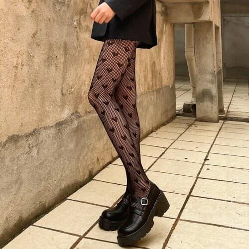 Gothic Stocking Cute Fishnet Stockings Female Cute Japanese Harajuku G Stockings Sexy Tights Lolita Trousers Pantyhose Women