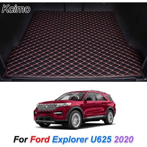 Custom Leather Car Trunk Mats for Ford Explorer 2020 Rear Trunk Floor Mat Tray Carpet Cargo Liner Car Accessories