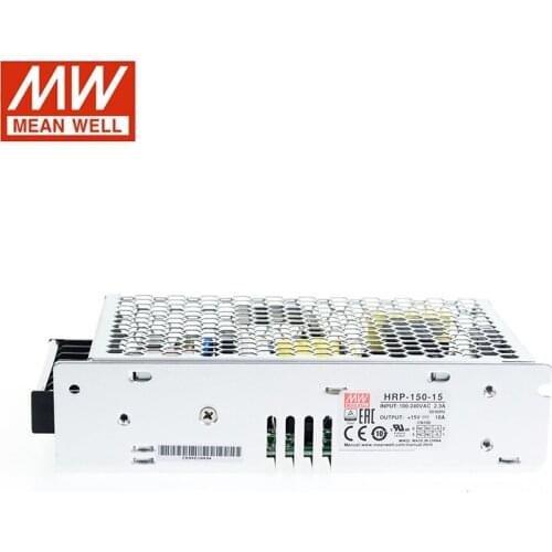 MEAN WELL HRP-150-15 150W 15V Switching Power Supply 110V/220V AC to 15V DC 10A 150W Meanwell Power Unit Transformer with PFC