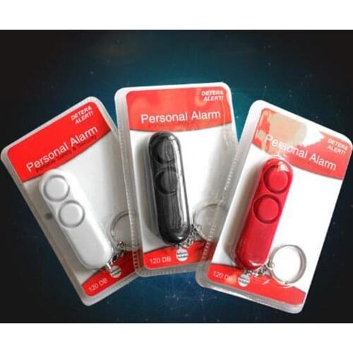 Fashion 120dB Anti-rape Device Dual Speakers Loud Alarm Alert Attack Panic Safety Personal Security Keychain Bag Pendant
