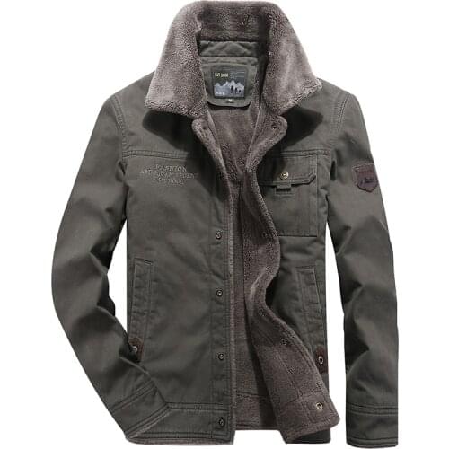 2020 winter jacket mens cotton thick warm velvet parka coat casual lambskin stand collar mens jacket windproof large size 5XL