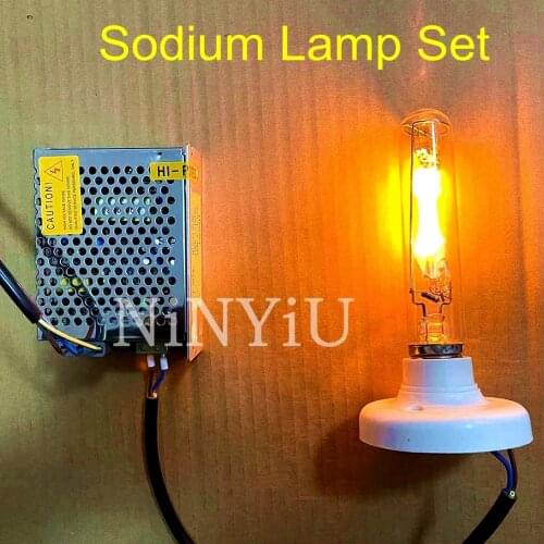 2021 New Type GP20NA 12V20W Sodium Bulb GP20HG 12V20W Mercury Bulb ND20 Student Laboratory Low Pressure Sodium Light Bulb Set