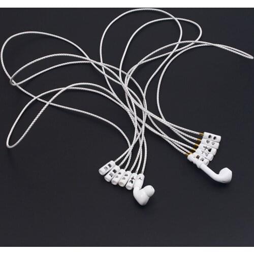 2021 New Popular Chain Length Wireless Bluetooth Headset Anti-Lost Gold And Steel Color Leather Necklace Without Headphones