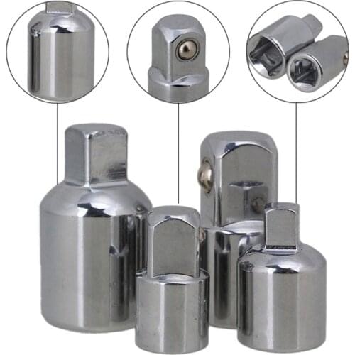 New 4pcs Ratchet Socket Adapter Reducer Converter Set Tool Kit 1/4" 3/8" 1/2" Reducing Adaptors ConverterHand Tools Drive Tool