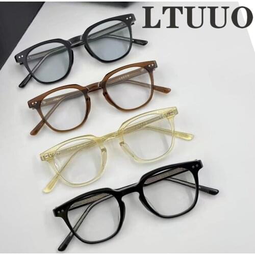 2021 New Fashion titanium metal Oval myopia glasses frame women men Eyeglasses GENTLE LUTTO Women Men Eyewea