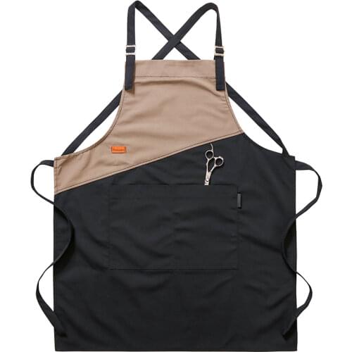 Barber Apron Men Cooking Apron for Chef Women Men with Tool Pockets Adjustable Bib Apron Baking Cooking BBQ Apron