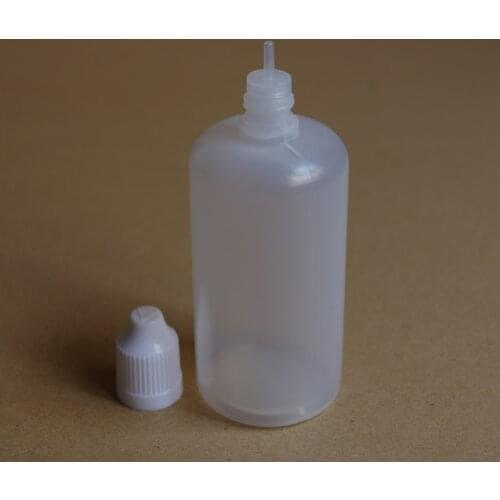 PE 100ml Plastic Bottles Refillable Liquid Empty Dropper Bottle With Childproof Cap Soft Vial X 100pcs