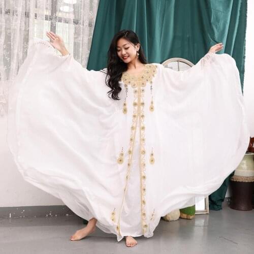 Professional Belly Dance Costume Set Elegant Khaleegy Robe Dress Abaya Womens Clothes For Dancing
