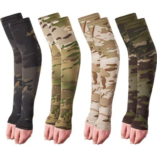 2pcs Tattoo Sleeve Outdoor Cycling Sleeves Summer Sunscreen UV Protection Sport Running Elastic Arm Sleeve In Stock Arm Guards