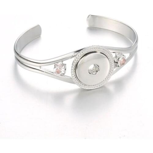 Boom Life Vintage Gold crystal bracelet for women bohemain armhand jewelry 18mm metal snap button bangle one direction