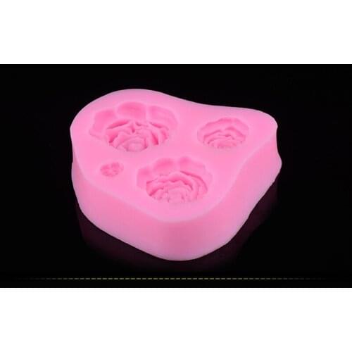 1PC Rose Flowers Silicone Cake Mold 3D Fondant Chocolate Soap Mold Baking Forms DIY Cake Wedding Decorating Tools JK 0879