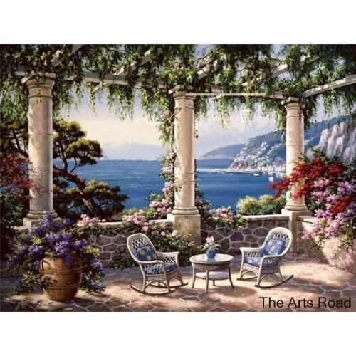 100% Hand Painted Modern Art Painting on Canvas Landscape Canvas Art for Home Decoration High Quality