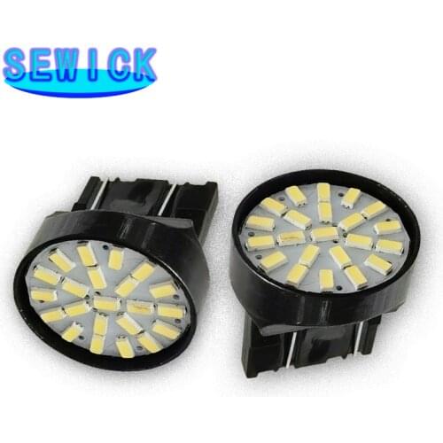 500x T20 LED 7443 7440 W21/5W 3014 1206 22 SMD car reversing backup lamp stop brake light turn steering direction indicator lamp