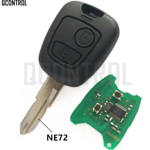 QCONTROL Car Remote Key DIY for PEUGEOT 206 207 Complete Vehicle Key