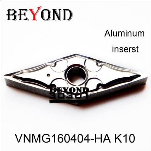 BEYOND 10pcs VNMG 160404 VNMG160404-HA K10 for Aluminum Copper Carbide Inserts Lathe Cutter Turning Tool CNC расточной резец