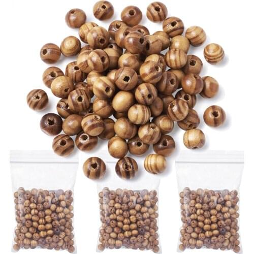 6-18mm Natural Color Wood Beads Loose Spacer Beads for Jewelry Making DIY Bracelet Necklace 10/20/30/50/100/200Pcs