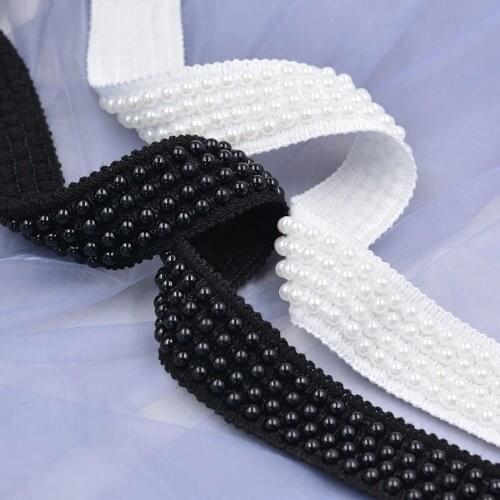 Black Chain Lace Ribbon Trim Fabric Handmade DIY Dress Sewing Craft 100x3.5cm