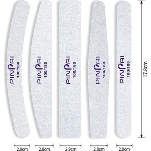 Nail File Double-sided Half-moon Nail File Nail Remover High-quality Polished Manicure Professional Nail Tool