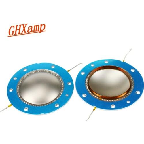 GHXAMP 51mm Tweeter Voice coil Titanium film 8 Ohm Speaker Repair Parts Copper Round WireFor PV-22xt 22t 22a 2PCS