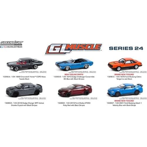 GreenLight 1:64 GL Muscle 24 Alloy model car Metal toys for childen kids diecast gift