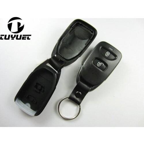 Tuyuet 2 Buttons Remote Key Shell For Hyundai for Kia Car key Blanks Replacement Case without Battery Clamp