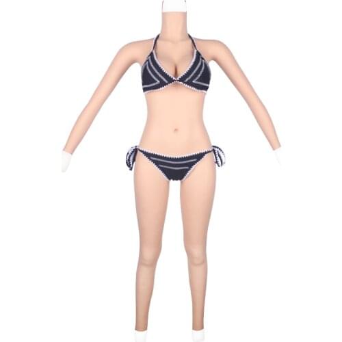 Liifun Artificial Silicone Female Bodysuit Realistic Fake Boobs Breast Forms with Vagina for Crossdresser Transsexual Shemale