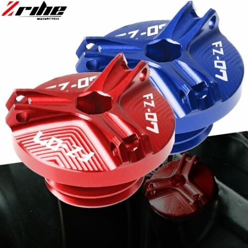 For Yamaha FZ07 FZ 07 FZ-07 2015 2016 2017 2018 Motorcycle CNC Aluminum Engine Oil Filter Cup Plug Cover Screw motor accessories