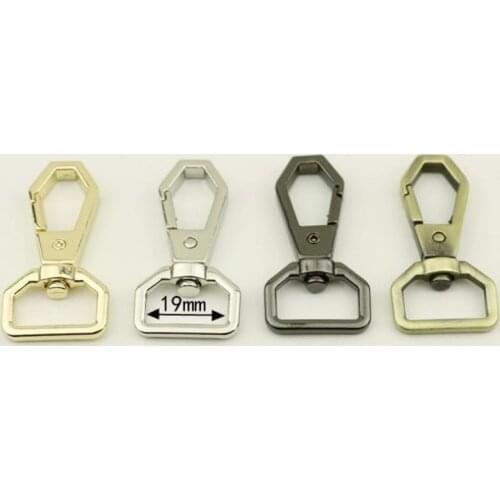 30 PCS / 50 PCS Hexagonal Hook With Inner Diameter Of 1.9 CM Metal Clip Buckles For Bags