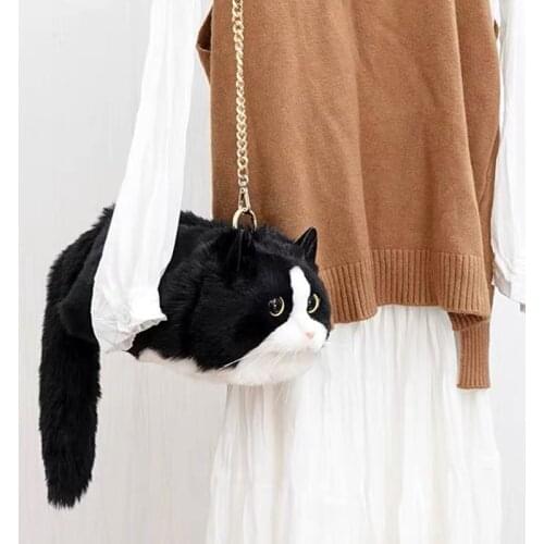 Mini bag with versatile chain high quality cute fashion cat bag cross body bag clutch bag