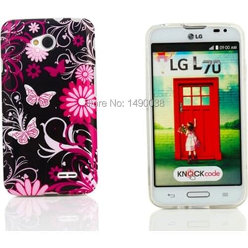 Hot Sexy Leopard Pattern Retro Cassette Silicon Flower Heart Style Soft Back Cover Case For LG Optimus L70 Free
