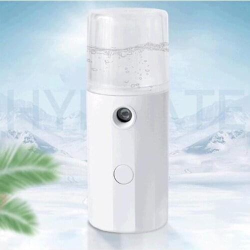 40ml Handy Facial Steamer Nano Mister Face Spray Bottle Mist Sprayer Skin Moisture Meter Power Bank Portable USB Rechargeable