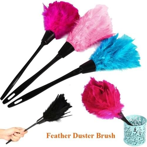 Turkey Feather Duster Anti-static Cleaning Dust Car Dashboard Cleaner Tools
