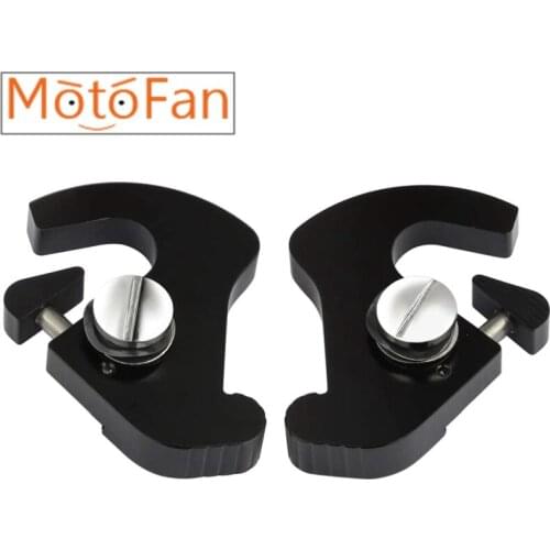 Detachable Rotary Sissy Bar Luggage Rack Docking Latch Clip Kit for Harley Touring 1Set Motorcycle Covers