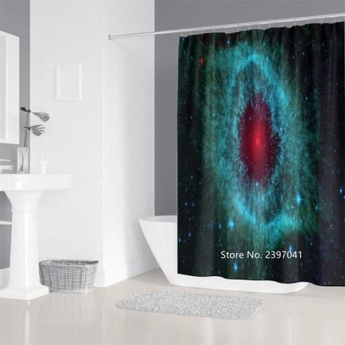 3D Digital Printing Blue Sky Nordic Style Waterproof Shower Curtain Set Hook Natural Landscape Bathtub Decoration Hot Sale
