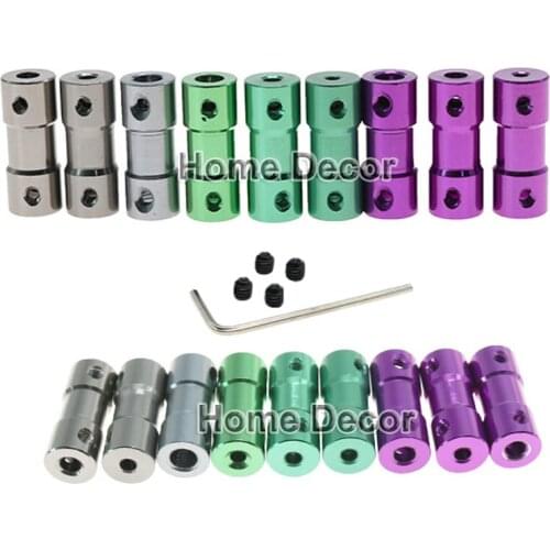 Oxidation Aluminum Alloy Rigid Coupling Motor Shaft Connector Sleeve Bushing For DIY Robot Smart Car Toy Boat Model Parts