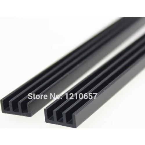 1 pieces Black 100x11x5mm IC LED Heat Sink Heatsink Aluminum Radiator 100*11*5MM Cooling Fin