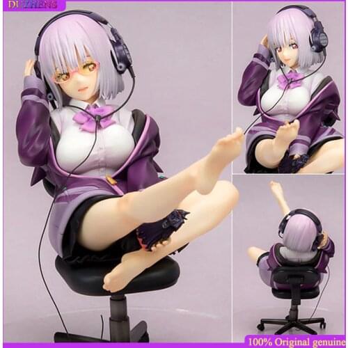 100% Original genuine SSSS.GRIDMAN Anime figure Shinjou Akane sitting position PVC Action Figure Anime Figure Model Doll Gift