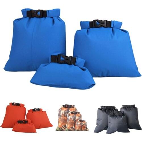 1.5L 2.5L 3.5L 3PCS Ultralight Drifting Boating Kayaking Swimming Waterproof Dry Bag Camping Rafting Folding Storage Bag