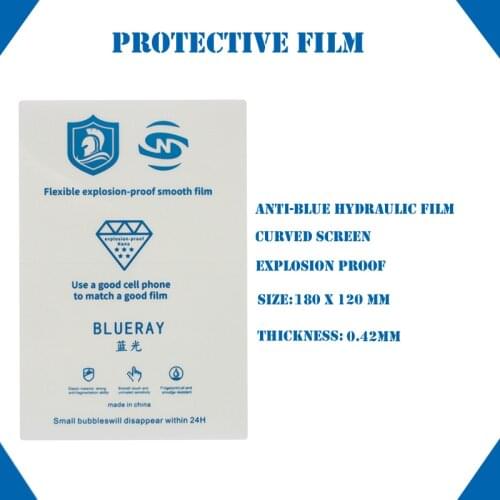 50 pcs Flexible Hydrogel Screen Protector For all Film Cutting Machine Explosion-proof Smooth Film Screen Protector Universal