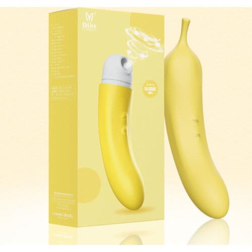 7 Speed Sucking Banana Vibrator Vagina G Spot Stimulation Masturbation Sex Toy For Women 18+ Clitoris Nipple Blowing And Suction