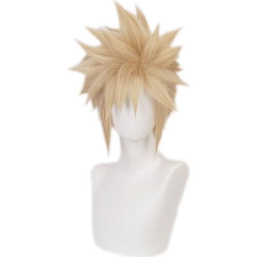 Anime Final Fantasy VII Cloud Strife Short Wig Cosplay Costume Heat Resistant Synthetic Hair Men Carnival Party Wigs