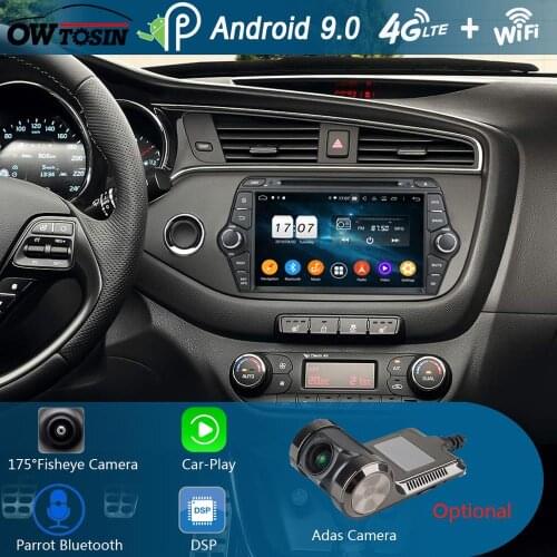 8" IPS 1280*720 8Core 4G RAM+64G ROM Android 9.0 Car DVD Player For KIA CEED 2013 2014 2015 2016 DSP Radio GPS Parrot BT Adas