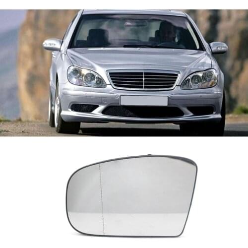 Automotive Rearview Mirror Lens for W220 1998-2002 2208100321 Easy Install Accessories for Passenger Driver Side J60F