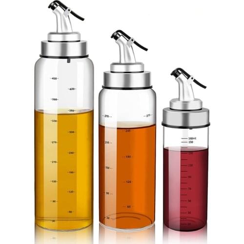 Cooking Seasoning Bottle BBQ Dispenser Sauce Bottle Glass Storage Bottle Spice Glass Oil Spray Vinegar Creative Kitchen Tools