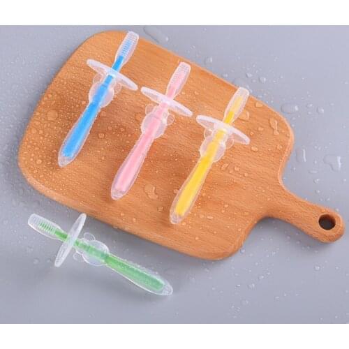 Baby Toothbrush Kids Soft Silicone Training Tooth Brush Children Dental Oral Care Tooth Brush Tool Baby Kids Teething Teether