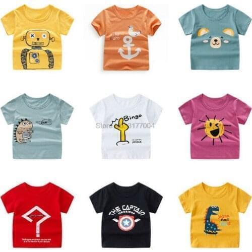 DHL 200pcs Boys & Girls T-shirts Pop Heroes Cotton Short-sleeved T-shirts Printing Childrens cartoons Gray Childrens clothing