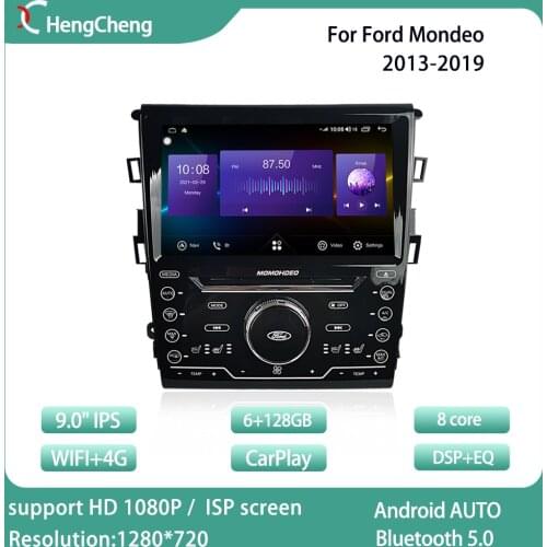 For Ford Mondeo fusion13-19 car intelligent multimedia video player navigation GPS radio Android 10.0 keep original car CD