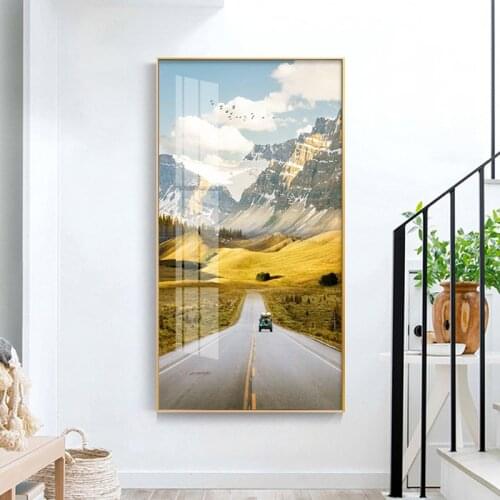 Road Travel Quotes Art Canvas Painting Nordic Posters And Prints Wall Bedroom Pictures For Living Room Home Decor