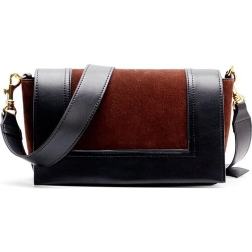 OUSSON New Design Small Square Leather Crossbody Bag Exquisite Female Retro Underarm Bag For Woman